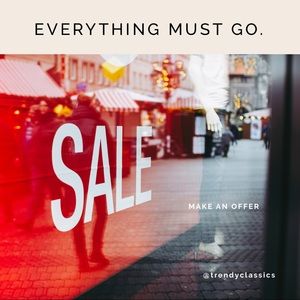 EVERYTHING MUST GO‼️